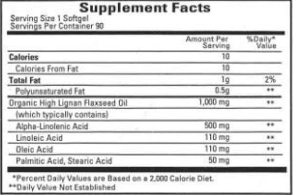 Flaxseed oil - 100 Caps - Image 2
